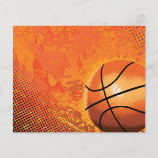 Prospectus 11,4 Cm X 14,2 Cm équipe de basket-ball joueur tournoi terrain sport