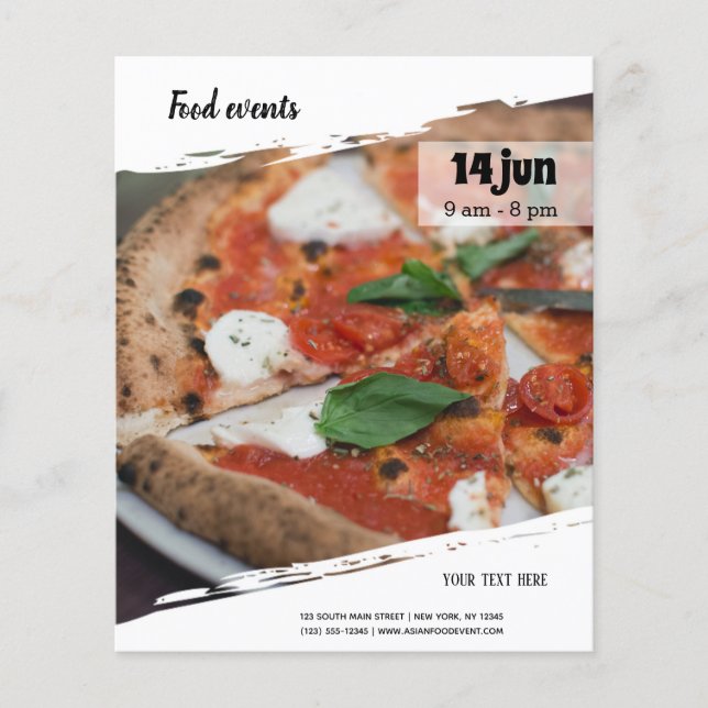 Prospectus 11,4 Cm X 14,2 Cm Événement alimentaire (Devant)