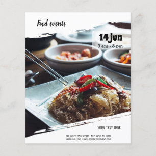 Prospectus 11,4 Cm X 14,2 Cm Événement alimentaire