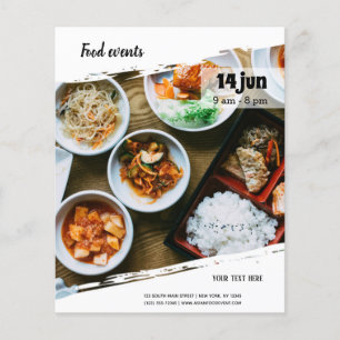 Prospectus 11,4 Cm X 14,2 Cm Événement alimentaire