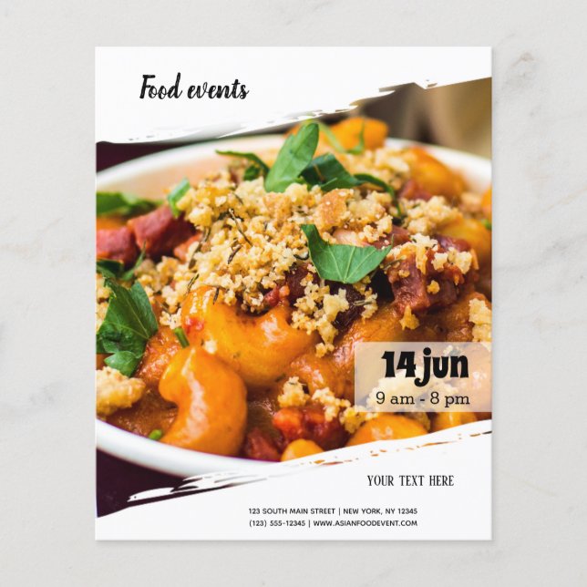 Prospectus 11,4 Cm X 14,2 Cm Événement alimentaire (Devant)