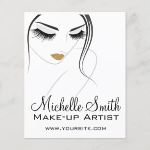 Prospectus 11,4 Cm X 14,2 Cm Faire face à de longs cils Lash Extensions