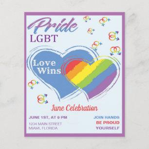 Prospectus 11,4 Cm X 14,2 Cm Fierté LGBT