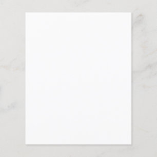 Prospectus 11,4 Cm X 14,2 Cm Flyer blanc