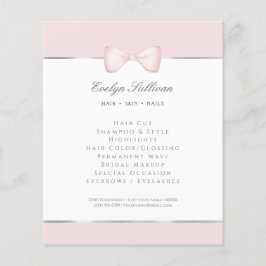 Prospectus 11,4 Cm X 14,2 Cm Flyer coquette rose