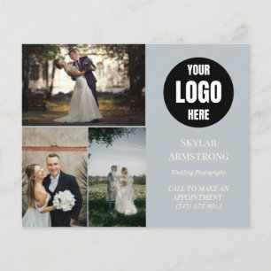 Prospectus 11,4 Cm X 14,2 Cm Flyer de photographe audacieux Scannez le code Q