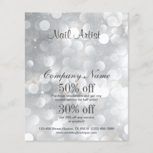 Prospectus 11,4 Cm X 14,2 Cm flyer personnalisé pour entreprise d'artiste en on