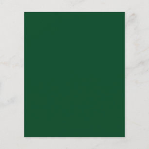Prospectus 11,4 Cm X 14,2 Cm Flyer vert foncé Evergreen