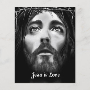 Prospectus 11,4 Cm X 14,2 Cm Flyers Jésus