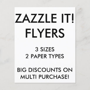 Prospectus 11,4 Cm X 14,2 Cm Flyers personnalisés 4,5 x 5,6 pouces Modèle blanc