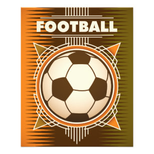 Prospectus 11,4 Cm X 14,2 Cm Football Soccer Sport Ball