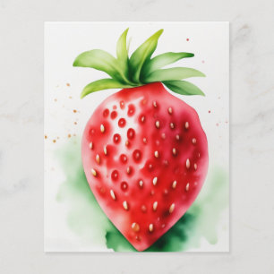Prospectus 11,4 Cm X 14,2 Cm Fraise vive