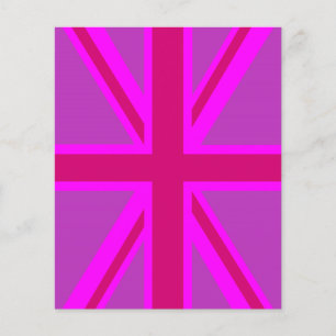Prospectus 11,4 Cm X 14,2 Cm Fuchsia Union Jack