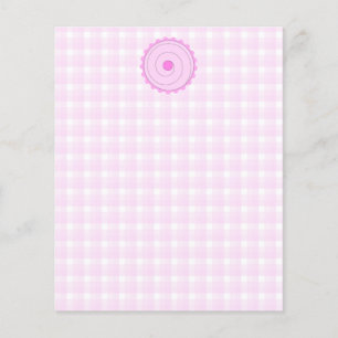 Prospectus 11,4 Cm X 14,2 Cm Gâteau rose.