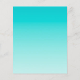 Prospectus 11,4 Cm X 14,2 Cm gradient aqueux turquoise