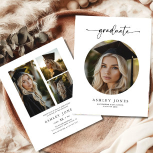 Prospectus 11,4 Cm X 14,2 Cm Gradué du budget Multi Photo Graduation Party