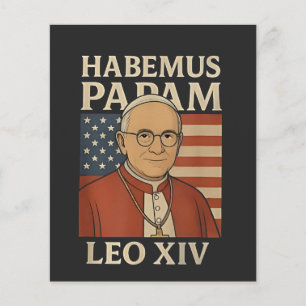 Prospectus 11,4 Cm X 14,2 Cm Habemus papam Pape Léon XIV Église chrétienne