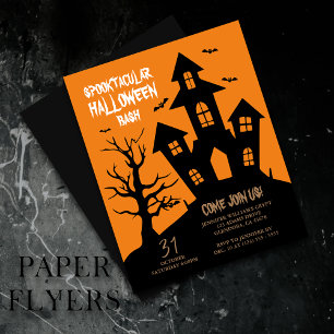 Prospectus 11,4 Cm X 14,2 Cm Halloween Party Spooktacular Haunular Maison