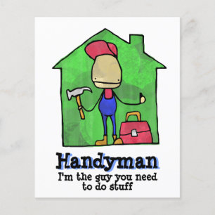 Prospectus 11,4 Cm X 14,2 Cm HandyMan. Constructeur. Construction. Entrepreneur