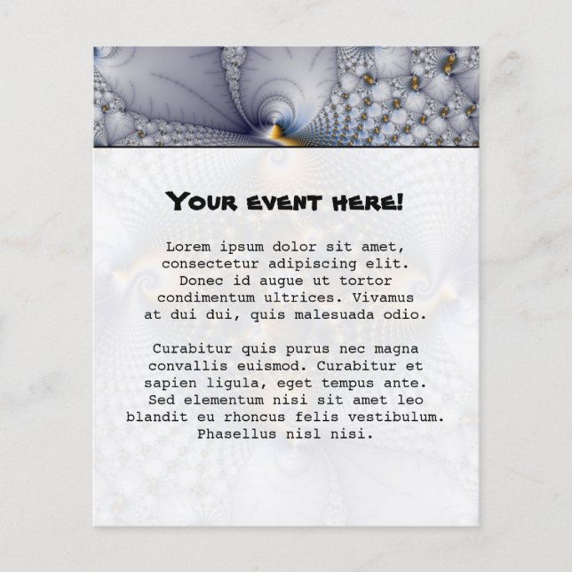 Prospectus 11,4 Cm X 14,2 Cm Hooked And Netted - Fractal (Devant)