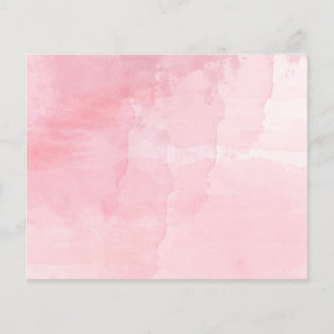 Prospectus 11,4 Cm X 14,2 Cm Image Aquarelle rose