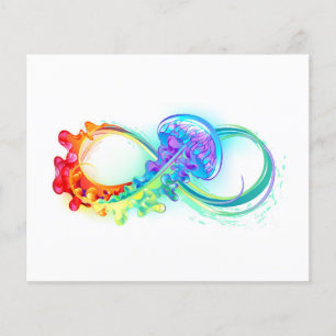 Prospectus 11,4 Cm X 14,2 Cm Infinity avec Rainbow Jellyfish