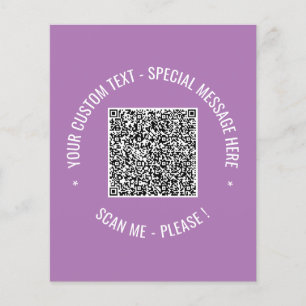 Prospectus 11,4 Cm X 14,2 Cm Info d'analyse de code QR - Sac publicitaire de te