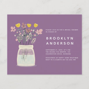 Prospectus 11,4 Cm X 14,2 Cm Invitation de mariage pour une douche de mariée en