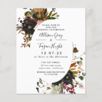 Invitation mariage de automne | Flyer budgétaire