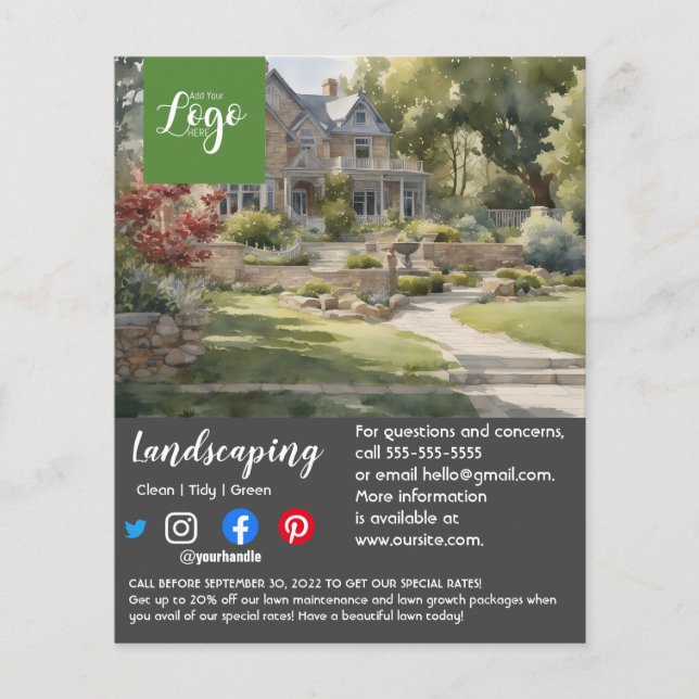 Prospectus 11,4 Cm X 14,2 Cm jardinier paysagiste chirurgien arboriste prospect (Devant)
