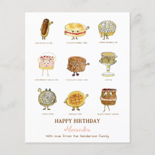 Prospectus 11,4 Cm X 14,2 Cm jolis desserts anniversaire personnalisés budget