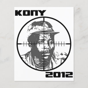 Prospectus 11,4 Cm X 14,2 Cm Kony 2012 Joseph Kony Cible Crosshairs