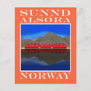 Prospectus 11,4 Cm X 14,2 Cm Le Bateau Rouge Maisons Sunndalsøra Norvège