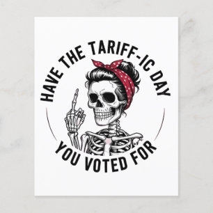 Prospectus 11,4 Cm X 14,2 Cm Le jour du Tarrafic, vous avez voté pour l'anti-Tr