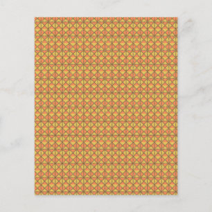 Prospectus 11,4 Cm X 14,2 Cm Les feuilles de papier d'emballage jaune, orange e