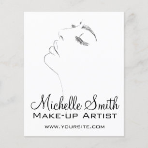 Prospectus 11,4 Cm X 14,2 Cm Longues cils eyeliner Lash Extensions Black Sketch