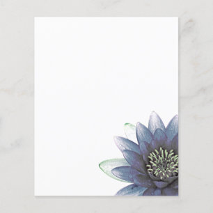 Prospectus 11,4 Cm X 14,2 Cm Lotus bleu personnalisé