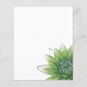 Prospectus 11,4 Cm X 14,2 Cm Lotus vert