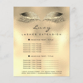 Prospectus 11,4 Cm X 14,2 Cm Maquillage Artiste Lash Parties scintillant 2 Page