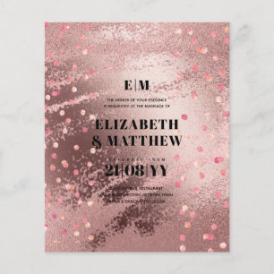 Prospectus 11,4 Cm X 14,2 Cm Mariage à budget le plus faible FLYERS Rosegold Me