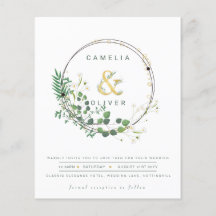 MARIAGE de code QR de couronne verte tout-en-1 BUD