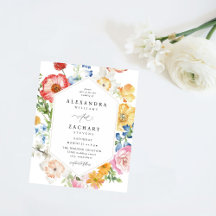 Mariage de fleurs multicolores à ressort budgétair