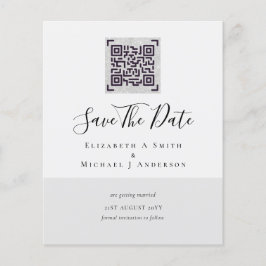 Prospectus 11,4 Cm X 14,2 Cm Mariage de la date de sauvegarde du code de numéri