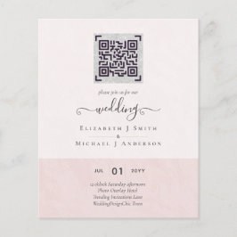 Prospectus 11,4 Cm X 14,2 Cm Mariage de la date de sauvegarde du code de numéri