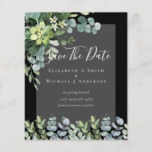 PROSPECTUS 11,4 CM X 14,2 CM MARIAGE ÉCONOMIQUE - SAUVEGARDEZ LES DATES - VÉGÉT