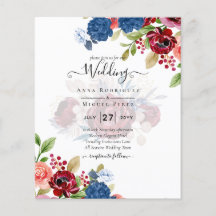 Mariage Floral bleu Bourgogne rustique