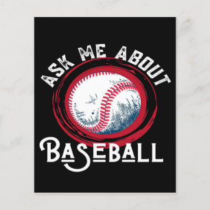Prospectus 11,4 Cm X 14,2 Cm Me Demander À Propos Du Baseball