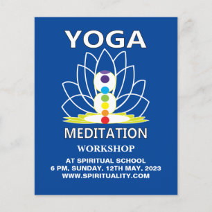 Prospectus 11,4 Cm X 14,2 Cm Méditation du yoga