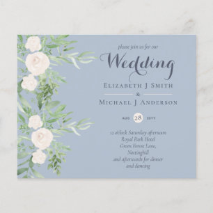 Prospectus 11,4 Cm X 14,2 Cm MEILLEUR PRIX Magnolia Dusty Blue Flower Mariage F