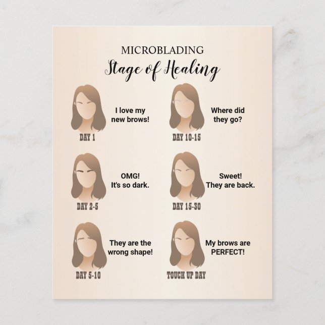 Prospectus 11,4 Cm X 14,2 Cm Microbling Aftercare Instruction Ivory White (Dos)